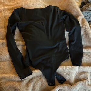 Express Black Long Sleeve Bodysuit